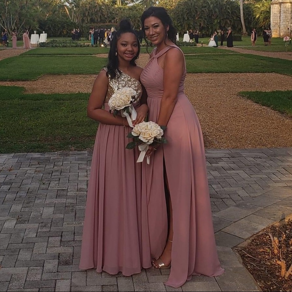 Azazie Mellie Dress Dusty Rose